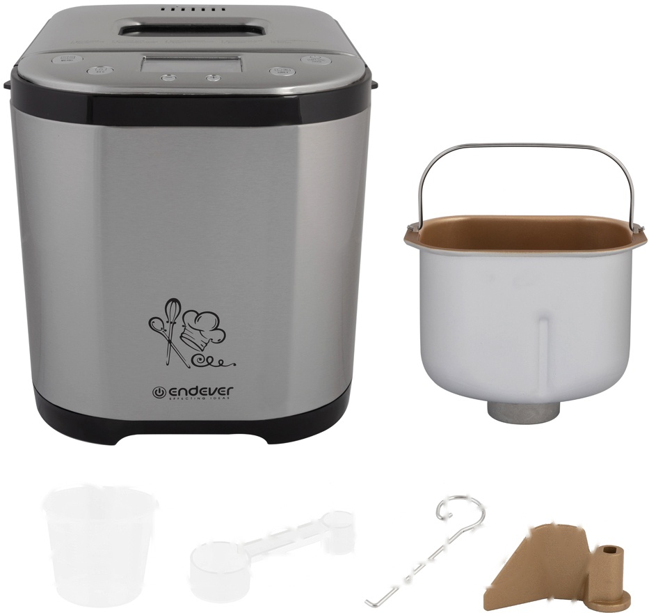 Покупка товаров в Беларуси, рассрочка, кредит, лизинг, оплата частями на platipotom.by, удобная доставка - фото хлебопечка endever skyline mb-52 (сталь) 